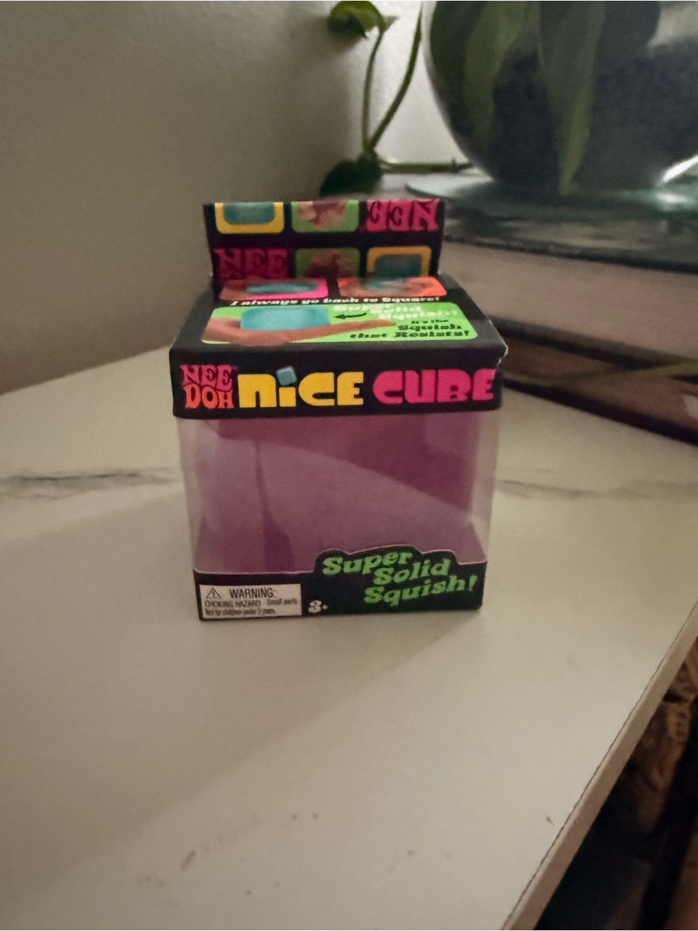 Needoh Nice Cube Purple Super Solid Squish